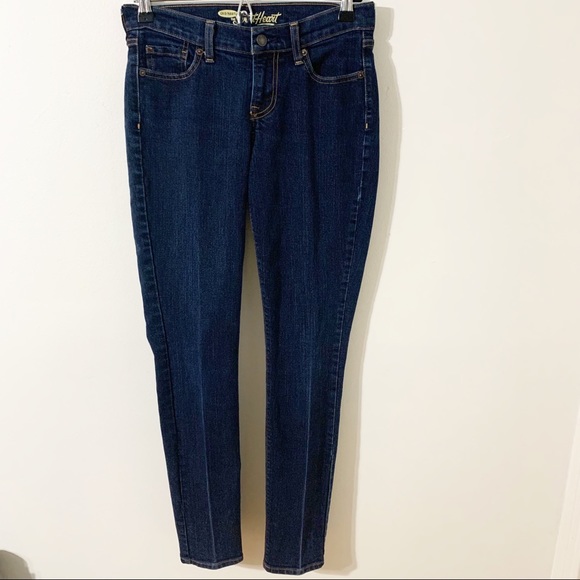 Old Navy The Sweetheart Skinny Denim Jeans Dark Indigo Wash Regular Fit Size 2 - Picture 1 of 9